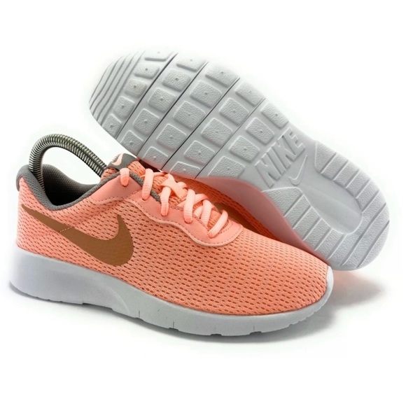 Nike Girls Tanjun Pink Tint Metallic 